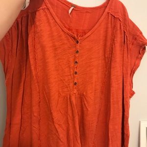 Orange Free People Blouse